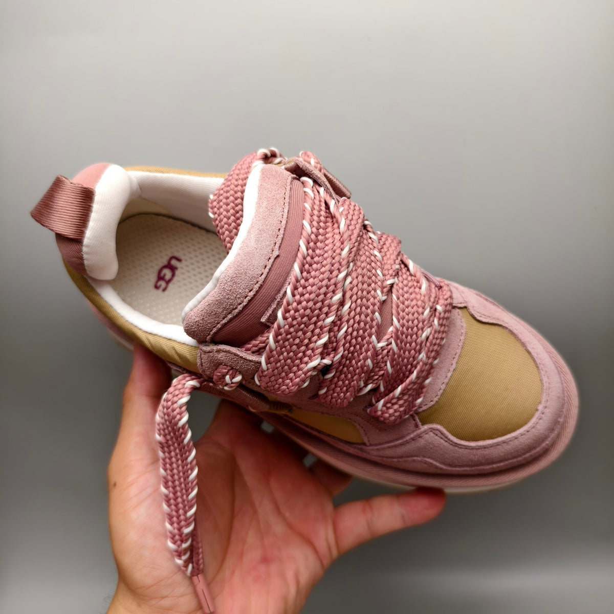 1541 Chunky Dad Sneakers – Pink Lace-Up Casual (In Stock)