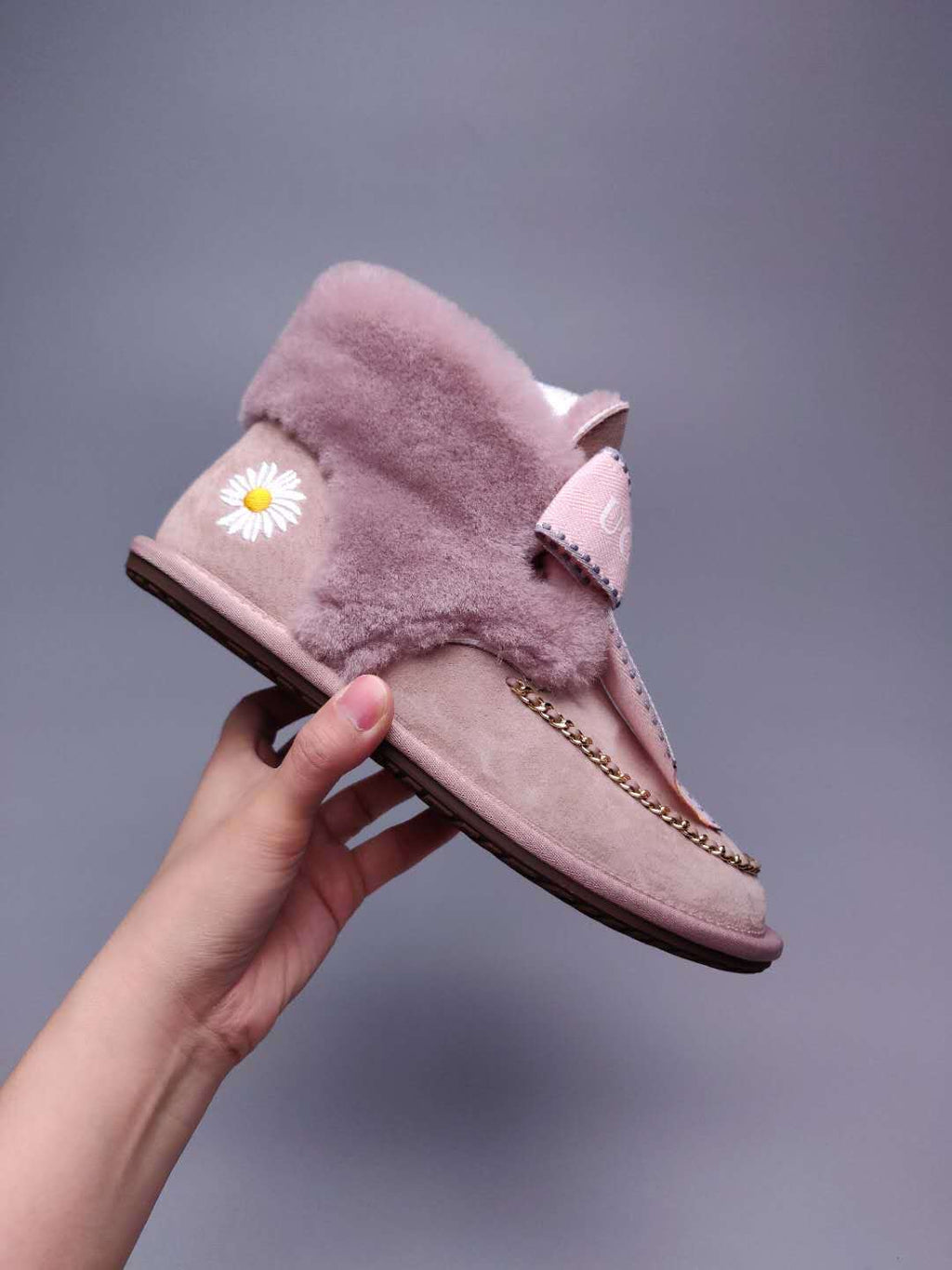 7888 Daisy Chain Ribbon Boots – Dusk Pink (In Stock)