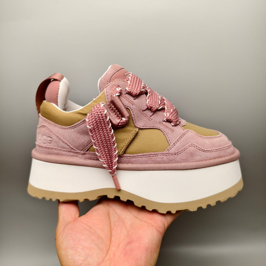 1541 Chunky Dad Sneakers – Pink Lace-Up Casual (In Stock)