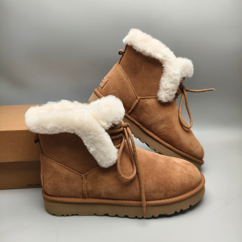 4576 Mid-Top Lace-Up Casual Sneakers – Chestnut (In Stock)