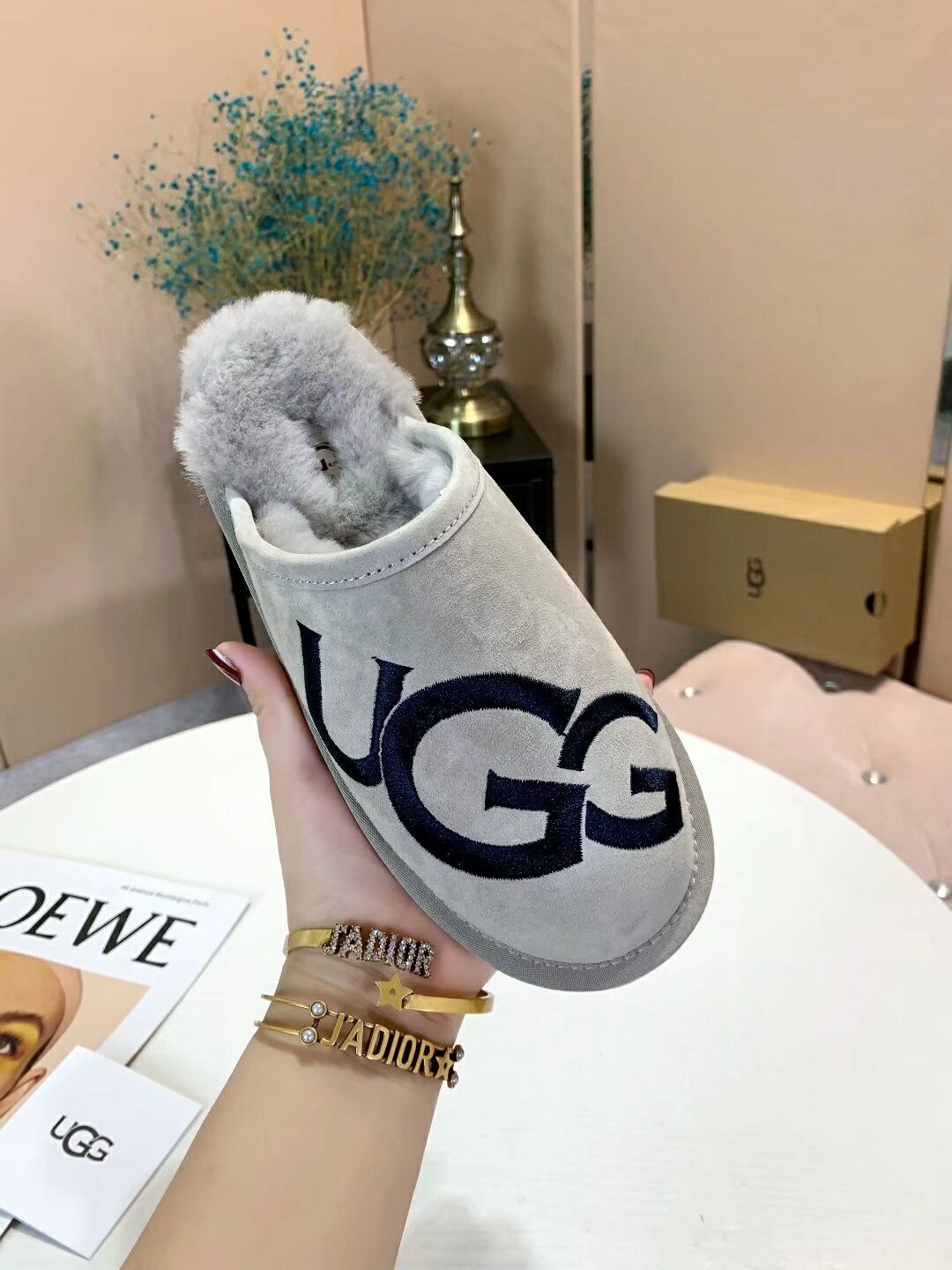 2593 G-Style Indoor Slippers – Gray (In Stock)