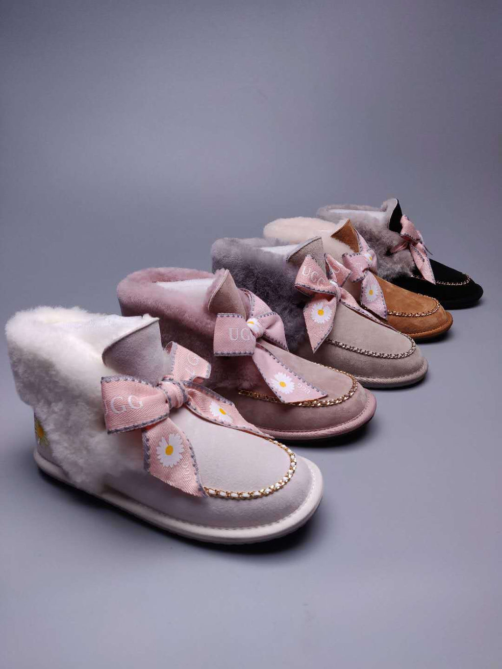 7888 Daisy Chain Ribbon Boots – Dusk Pink (In Stock)