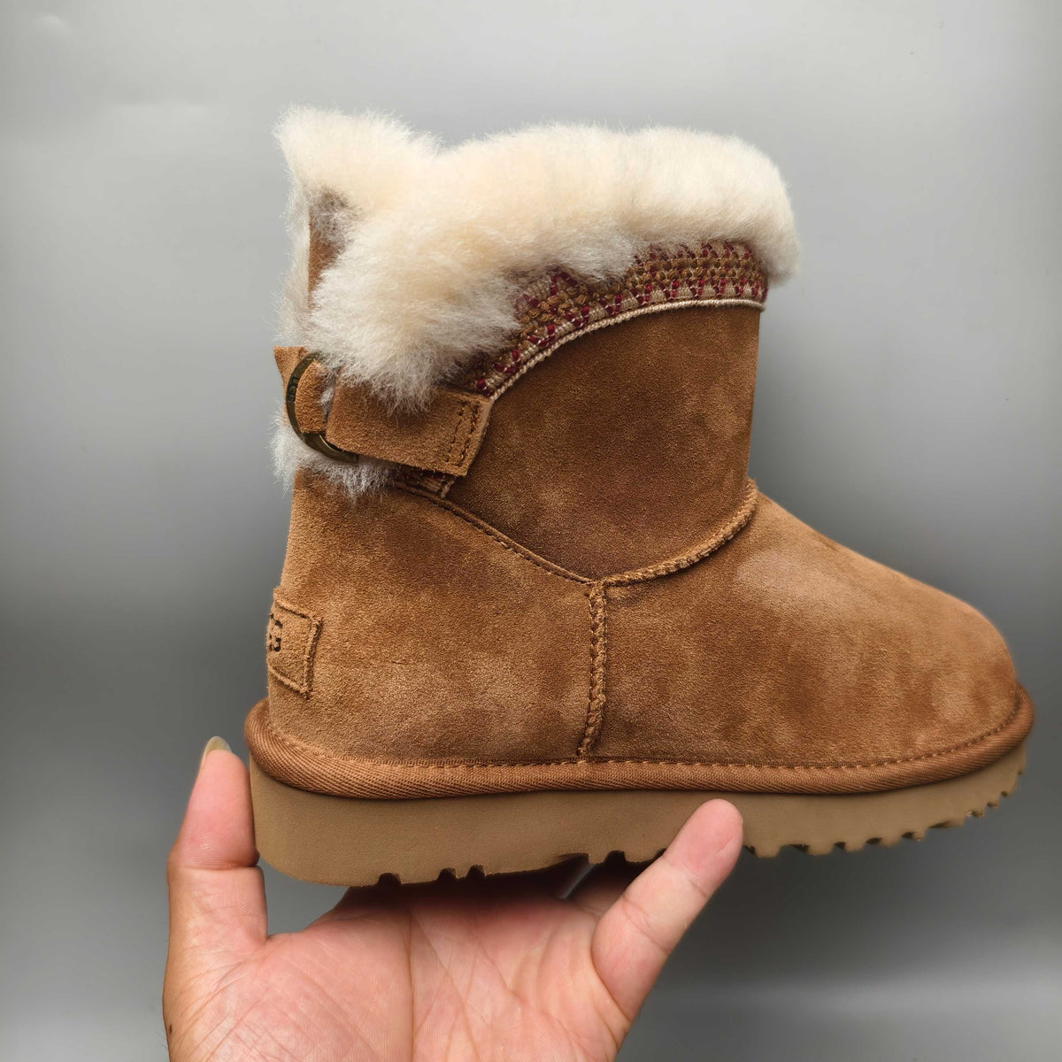 4517 Ethnic Back Strap Casual Shoes – Chestnut (In Stock)