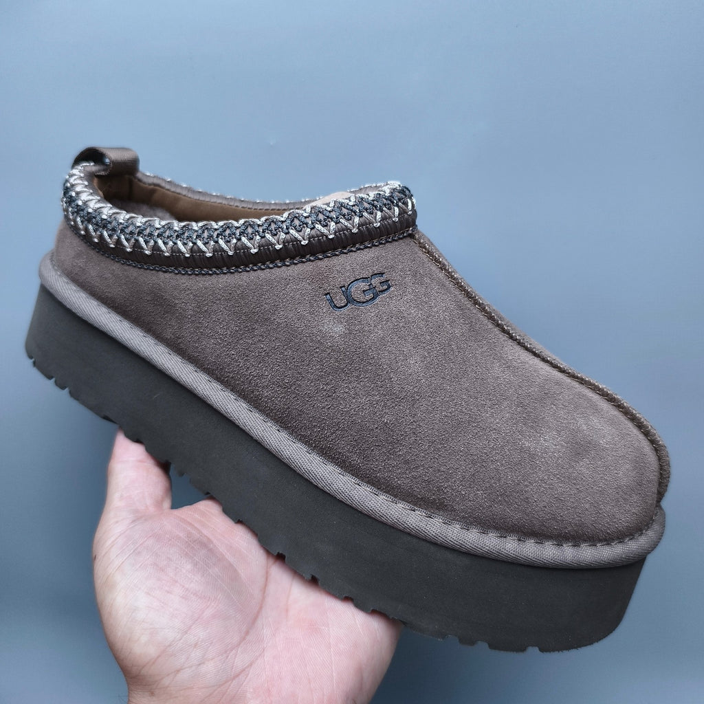 2553 Ethnic-Inspired Chunky Sole Casual Shoes – Walnut (Style 2130, In Stock)
