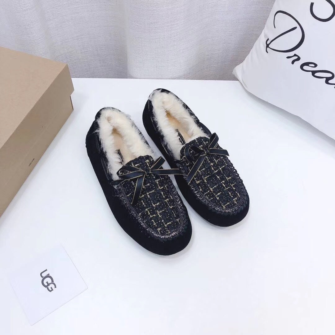5623 Chanel-Style Driving Loafers – Black (New Arrival)