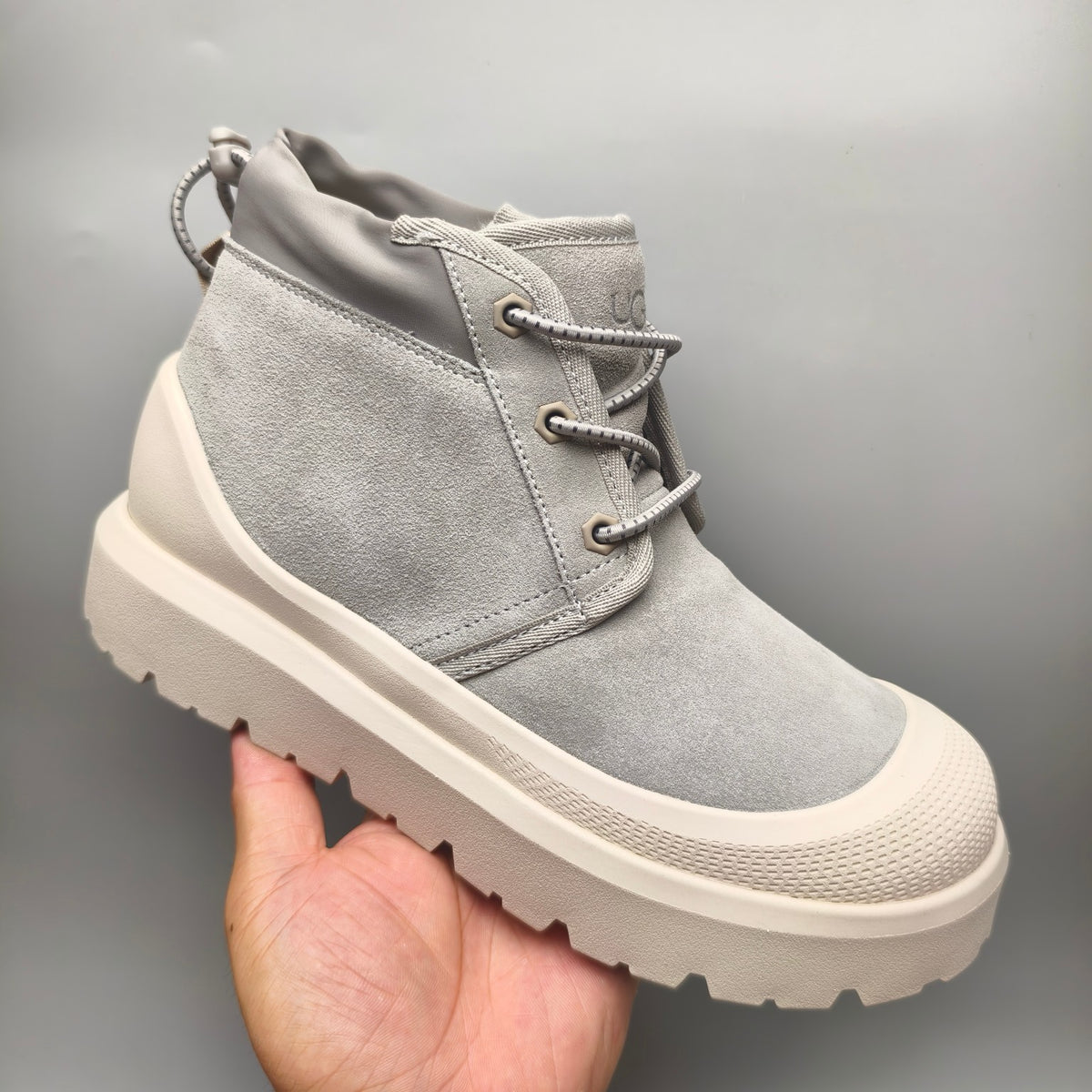 3991 High-Top Trendy Casual Sneakers – Light Gray (In Stock)