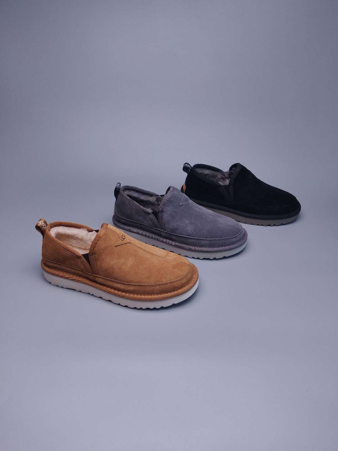 3455 Men’s Slip-On Low-Top Shoes – Gray (In Stock)