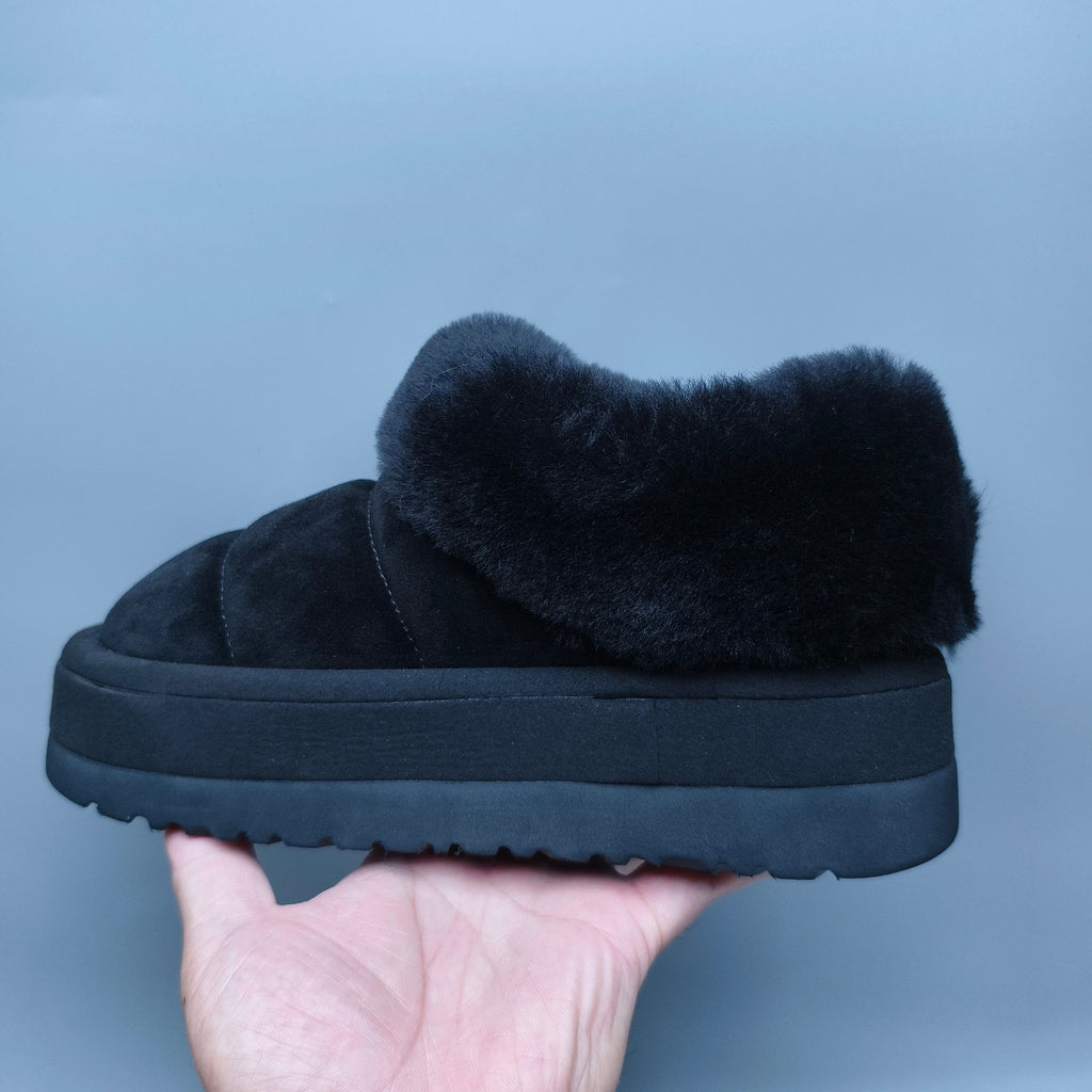 6390 Platform Slip-On Casual Shoes – Black (In Stock)