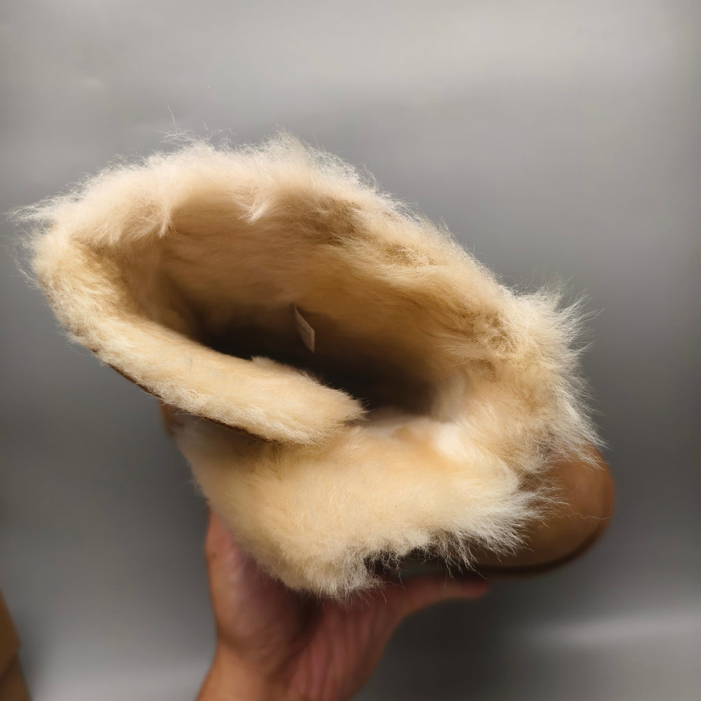 1533 Wedge Chunky Mid-Calf Fashion Boots – Chestnut (In Stock)