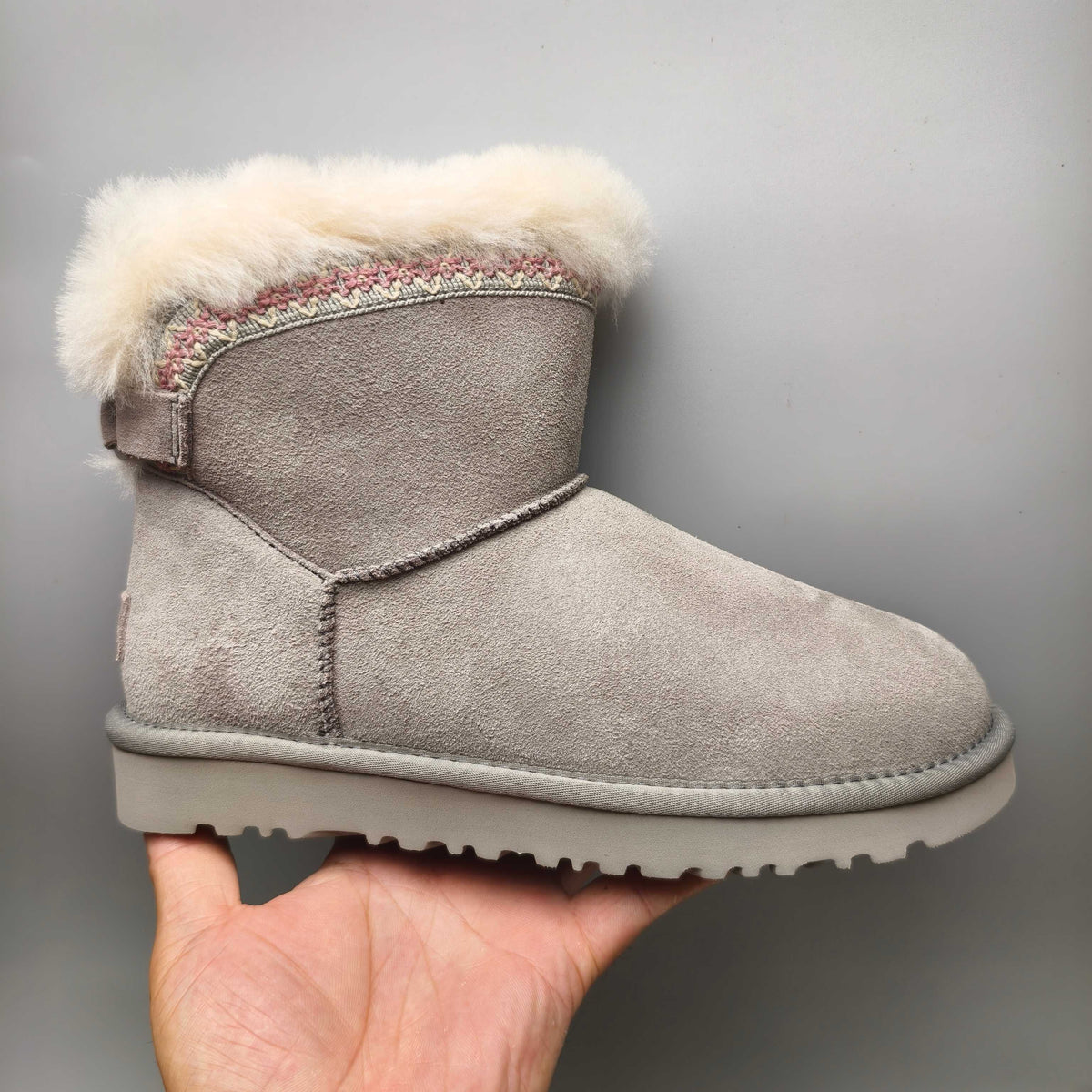 4517 Ethnic Back Strap Casual Shoes – Gray (In Stock)