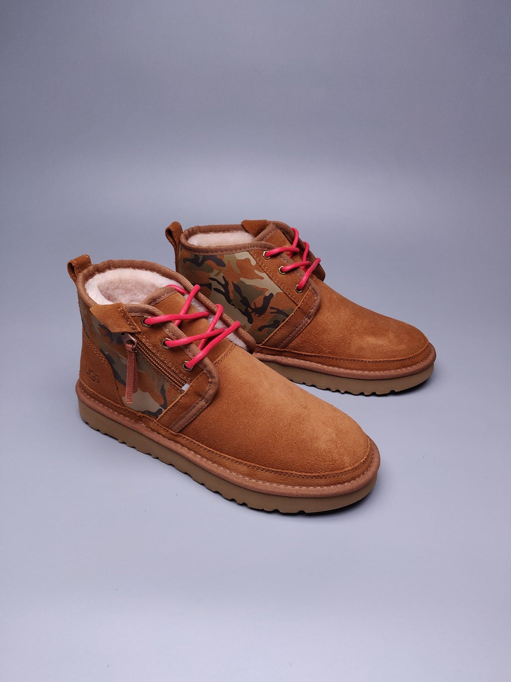 4193 Men’s Colorblock Camo Sneakers – Chestnut (In Stock)