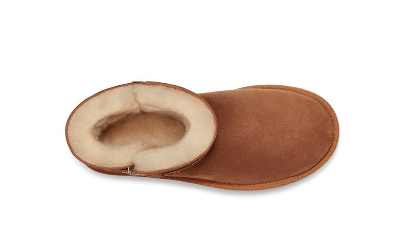 2481 Side Zip Ankle Boots – Chestnut (In Stock)