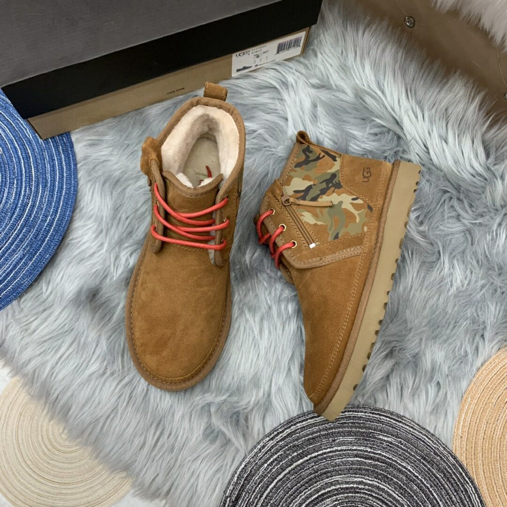 4193 Men’s Colorblock Camo Sneakers – Chestnut (In Stock)