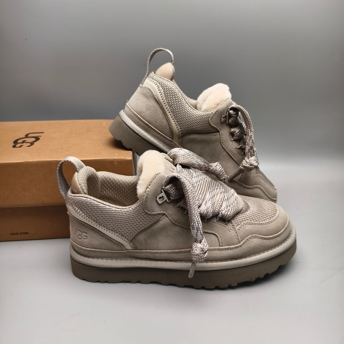 4032 Couples Mesh Sport Casual Sneakers – Gray (In Stock)