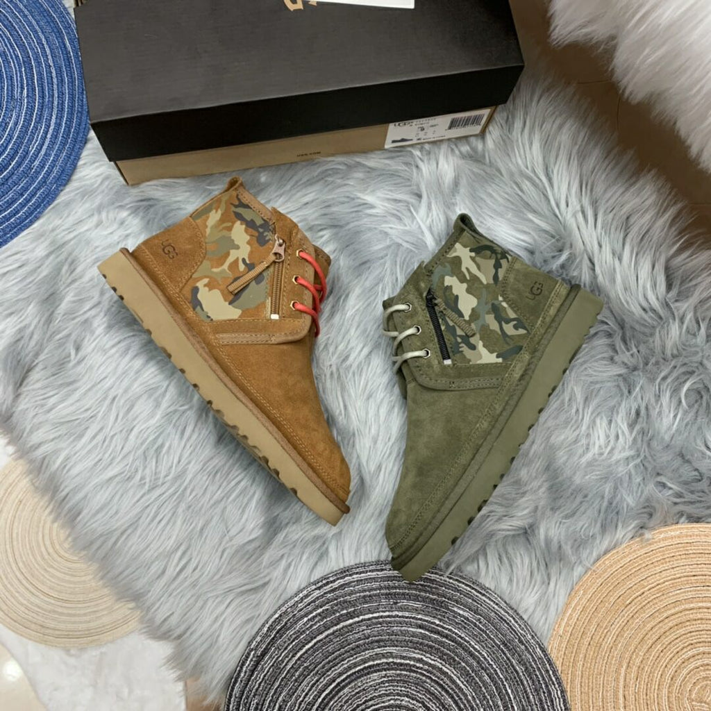 4193 Men’s Colorblock Camo Sneakers – Chestnut (In Stock)