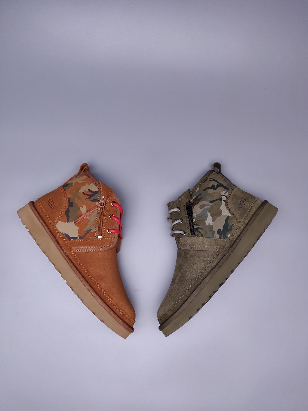 4193 Men’s Colorblock Camo Sneakers – Army Green (In Stock)