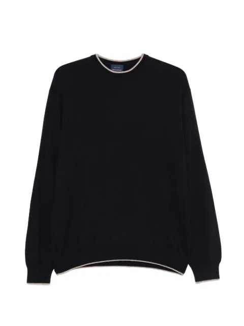 Paul & Shark contrast-trim cashmere sweater