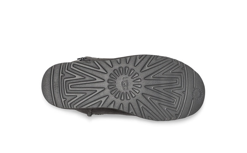 2481 Side Zip Ankle Boots – Gray (In Stock)