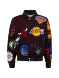 Jeff Hamilton NBA collage patch jacket