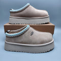 2553 Ethnic-Inspired Chunky Sole Casual Shoes – Beige (Style 2130, In Stock)