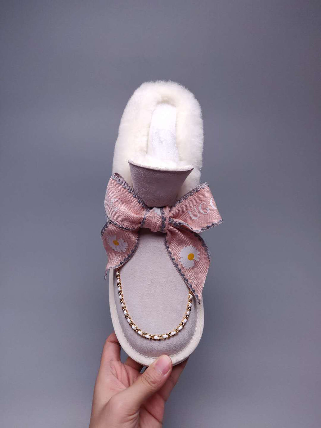 7888 Daisy Chain Ribbon Boots – Milkshake White (In Stock)