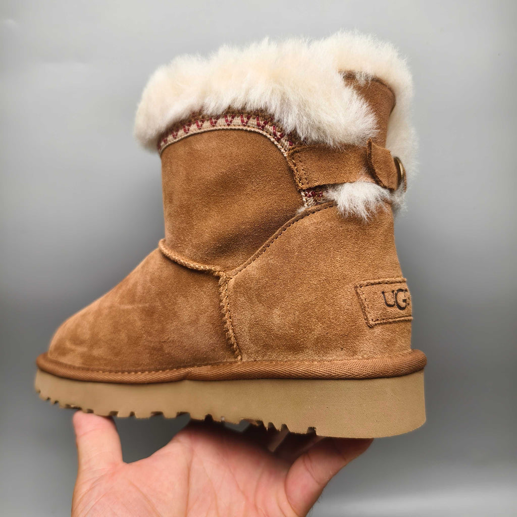 4517 Ethnic Back Strap Casual Shoes – Chestnut (In Stock)