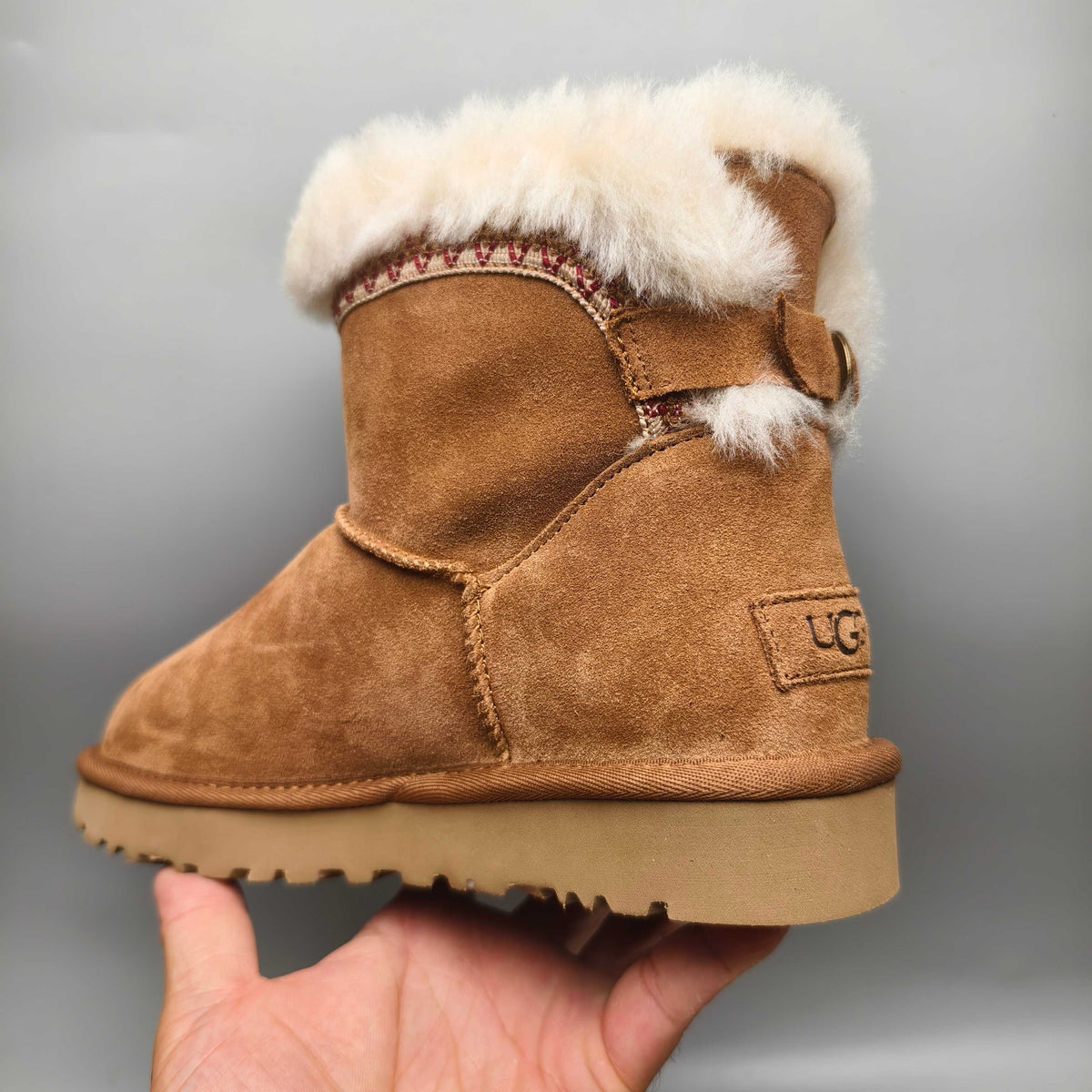 4517 Ethnic Back Strap Casual Shoes – Chestnut (In Stock)