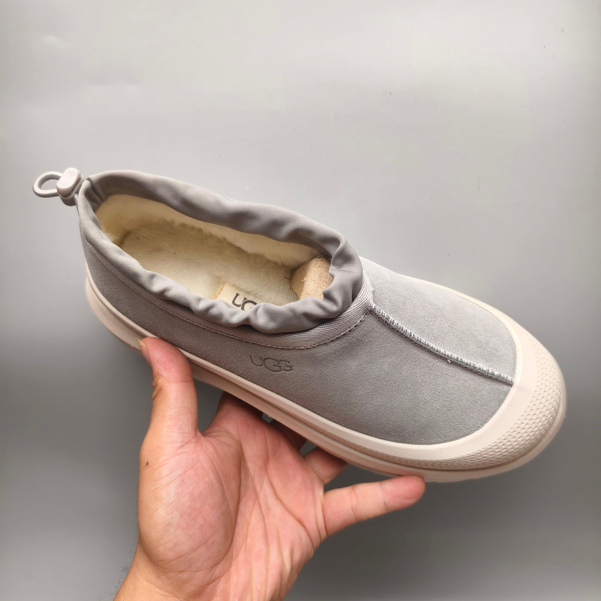 4096 Slip-On Trendy Casual Sneakers – Light Gray (In Stock)