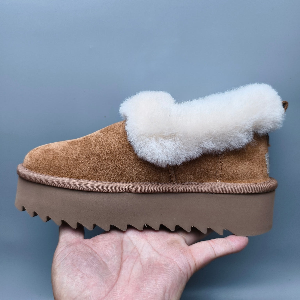 6733 Platform Casual Shoes – Chestnut (In Stock)