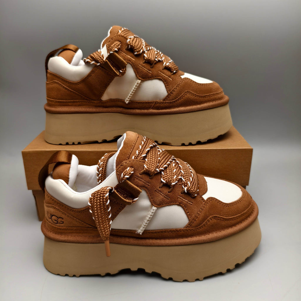 1541 Chunky Dad Sneakers – Chestnut Lace-Up Casual (In Stock)