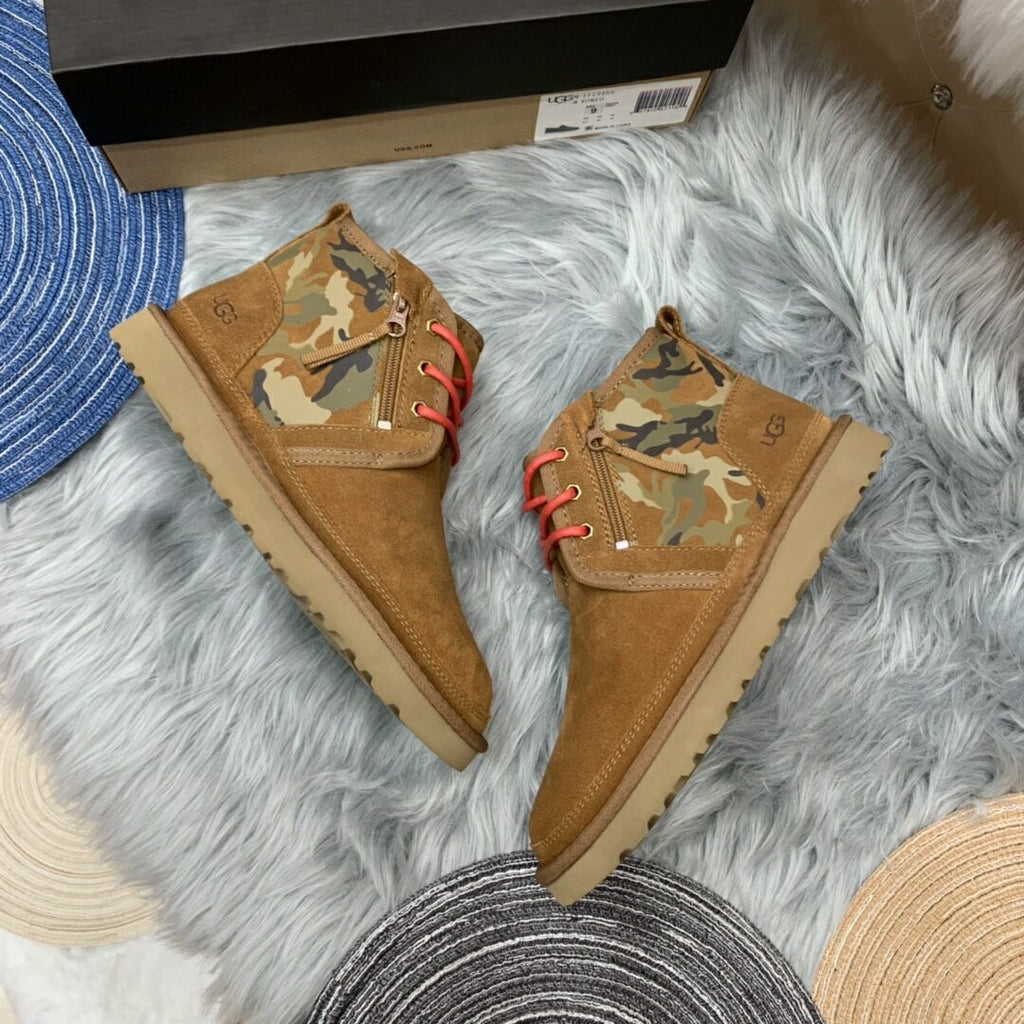 4193 Men’s Colorblock Camo Sneakers – Chestnut (In Stock)