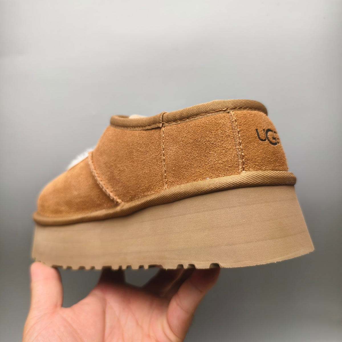 7612 Mary Jane Platform Fashion Shoes – Chestnut (In Stock)