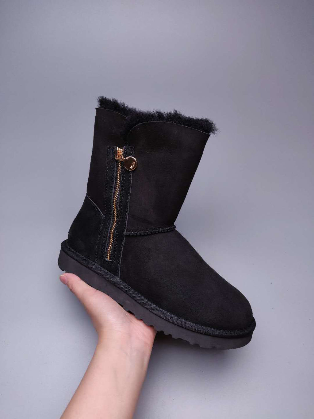 2480 Side Zip Mid-Calf Boots – Black (In Stock)