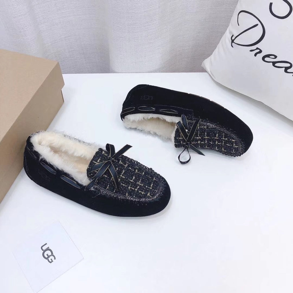5623 Chanel-Style Driving Loafers – Black (New Arrival)