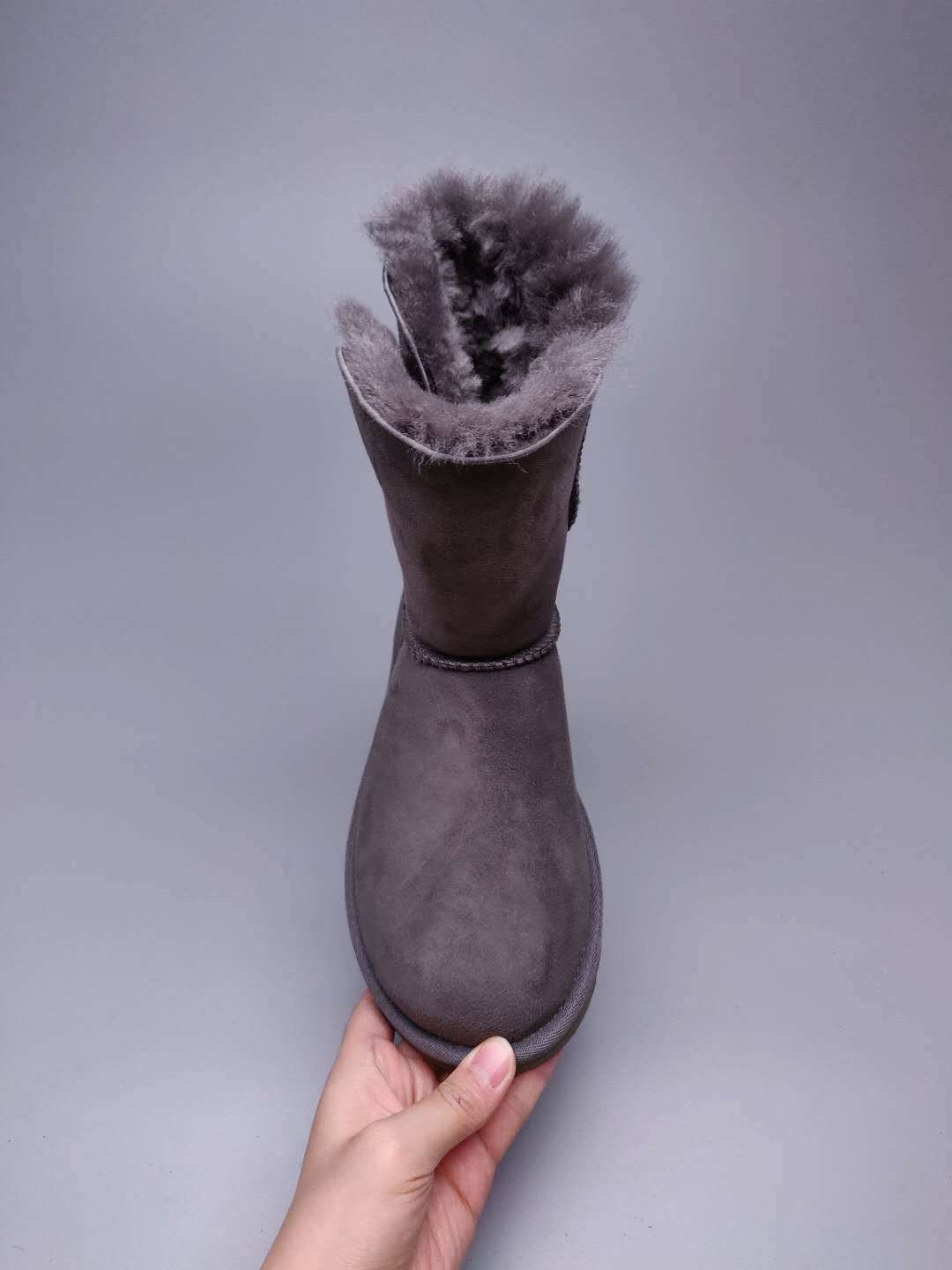 2480 Side Zip Mid-Calf Boots – Gray (In Stock)