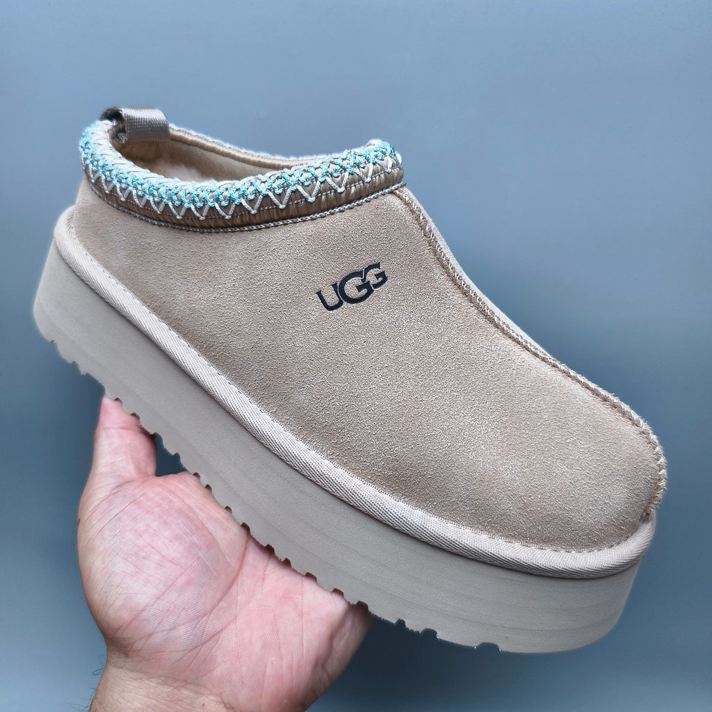 2553 Ethnic-Inspired Chunky Sole Casual Shoes – Beige (Style 2130, In Stock)