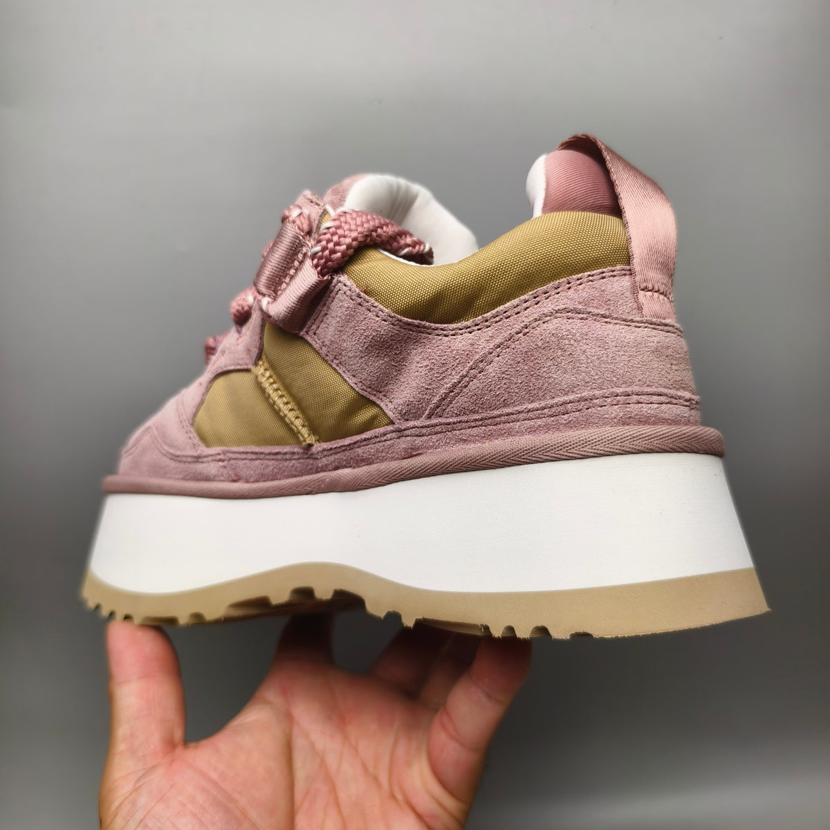 1541 Chunky Dad Sneakers – Pink Lace-Up Casual (In Stock)