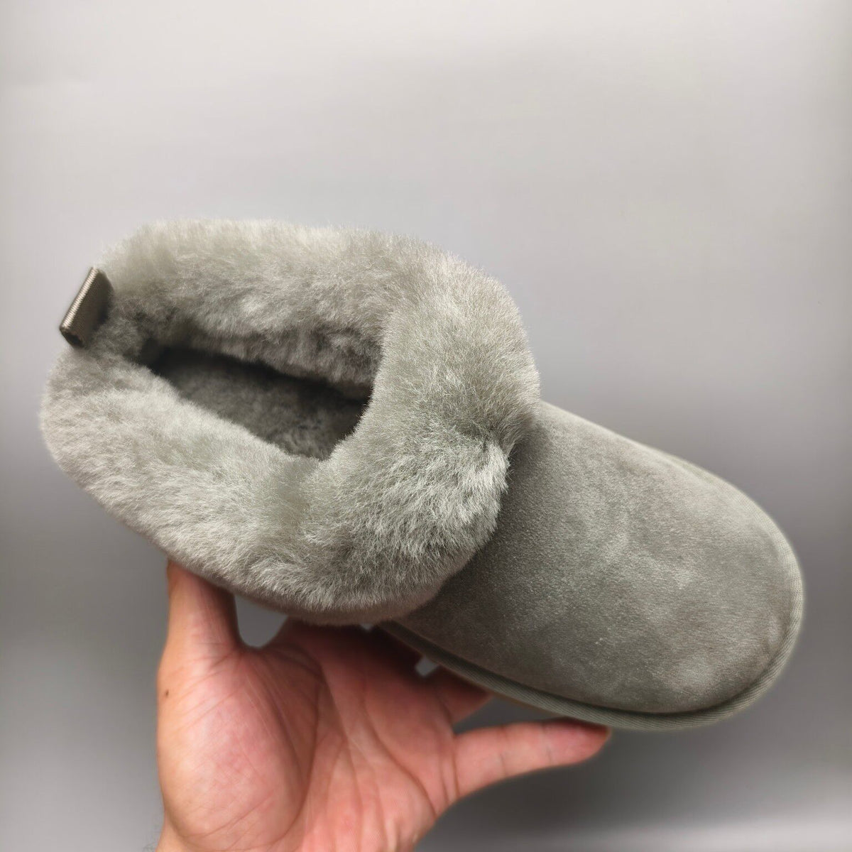 1393 Chunky Sole Suede Slip-On Lazy Shoes – Green (In Stock)