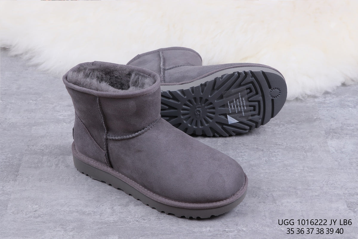 6222 Classic Mini II Short Boots – Gray (In Stock)