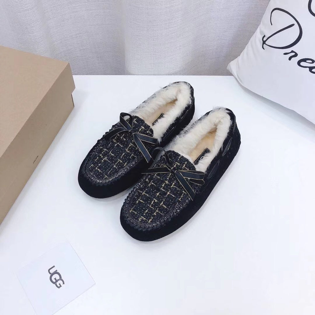 5623 Chanel-Style Driving Loafers – Black (New Arrival)