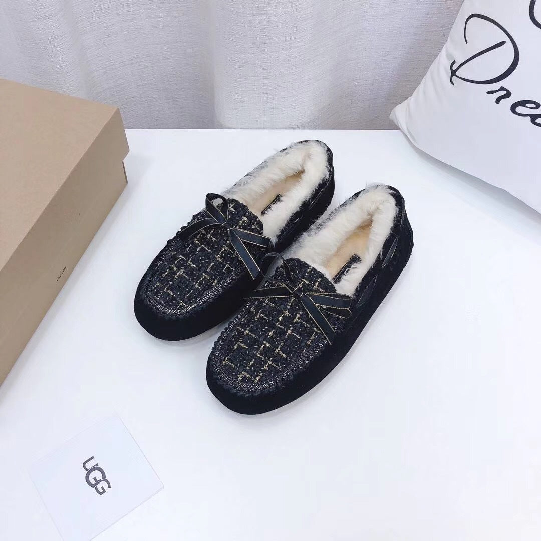 5623 Chanel-Style Driving Loafers – Black (New Arrival)