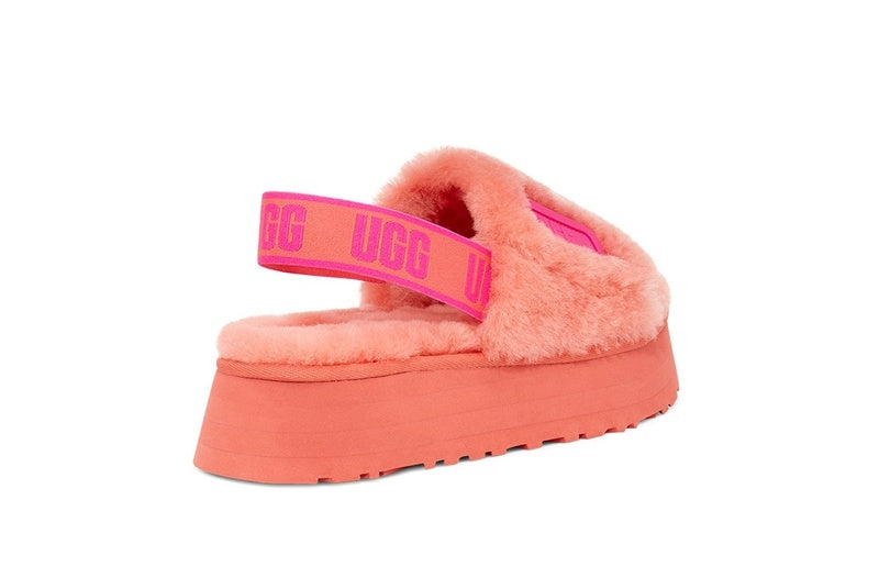 2258 Disco Fuzz Sandals – Coral Red (In Stock)