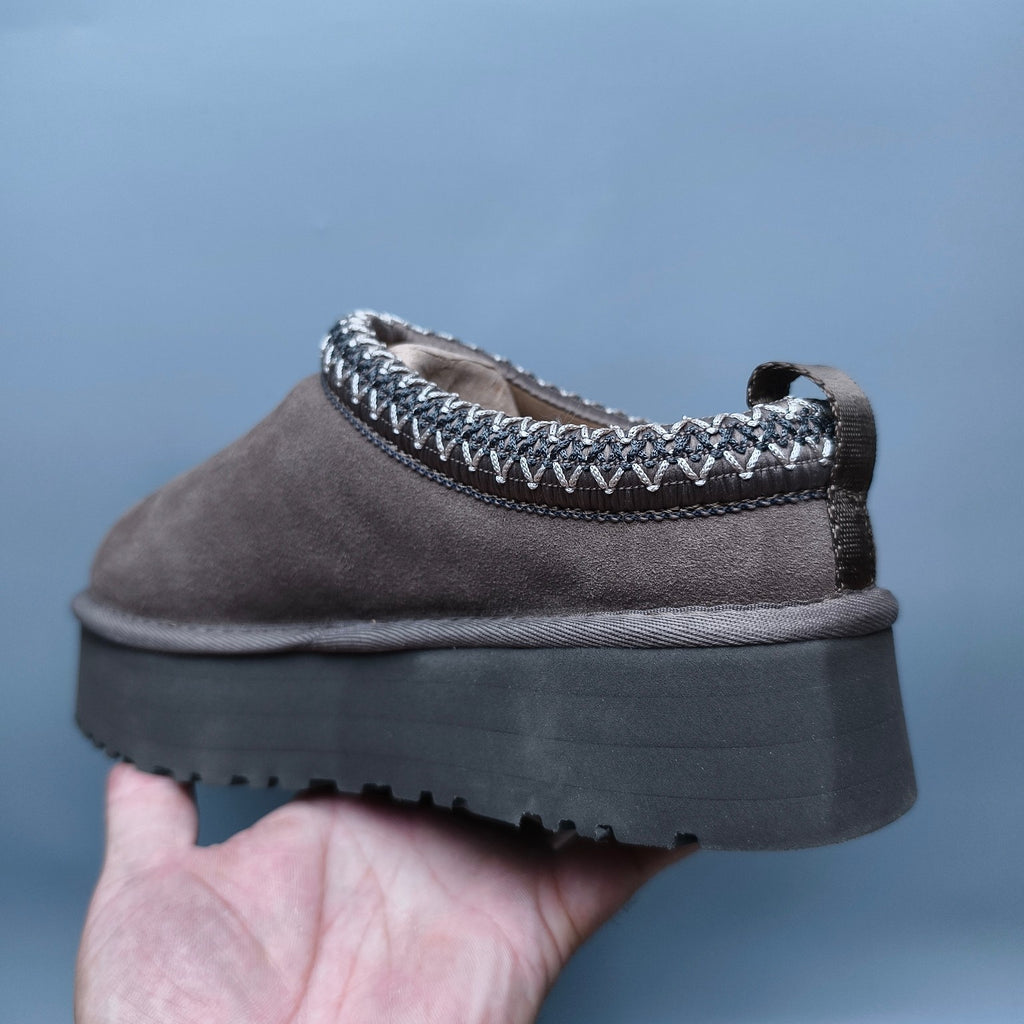 2553 Ethnic-Inspired Chunky Sole Casual Shoes – Walnut (Style 2130, In Stock)
