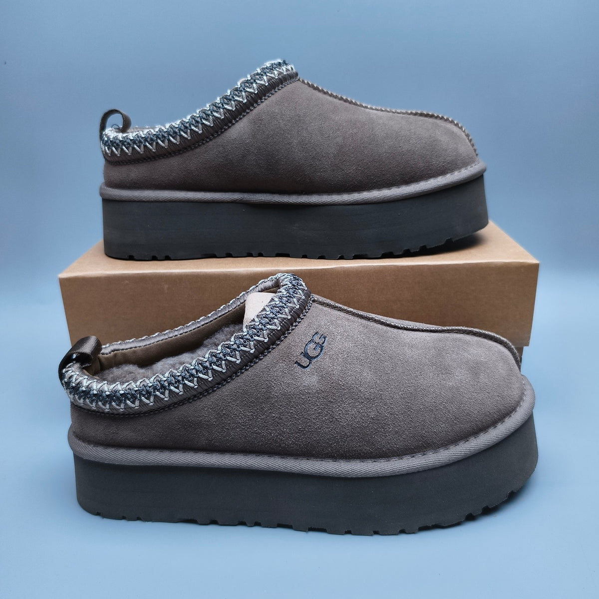 2553 Ethnic-Inspired Chunky Sole Casual Shoes – Walnut (Style 2130, In Stock)