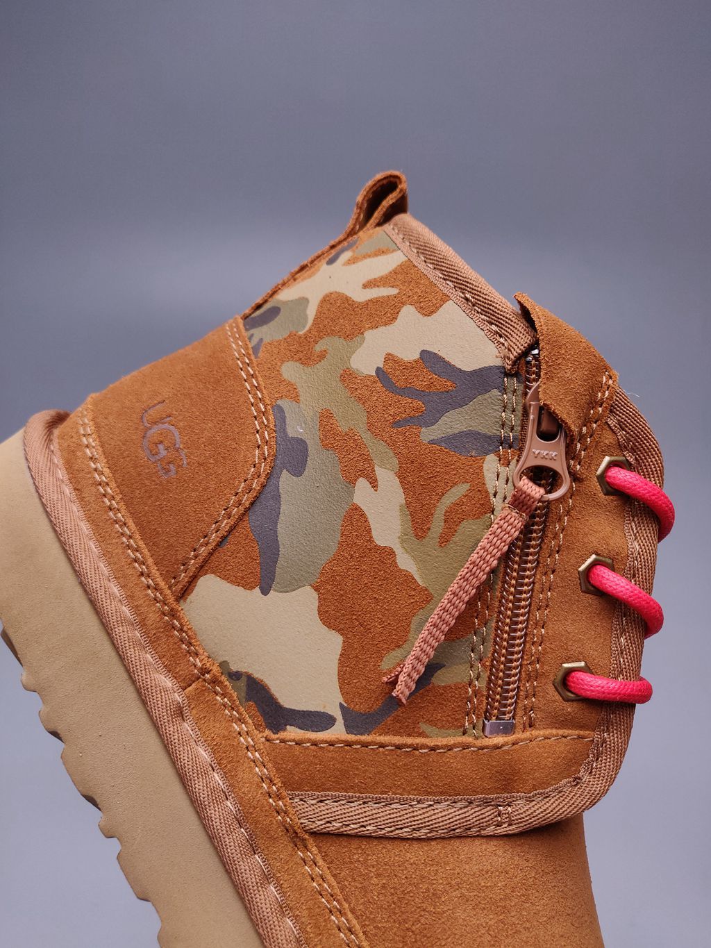 4193 Men’s Colorblock Camo Sneakers – Chestnut (In Stock)