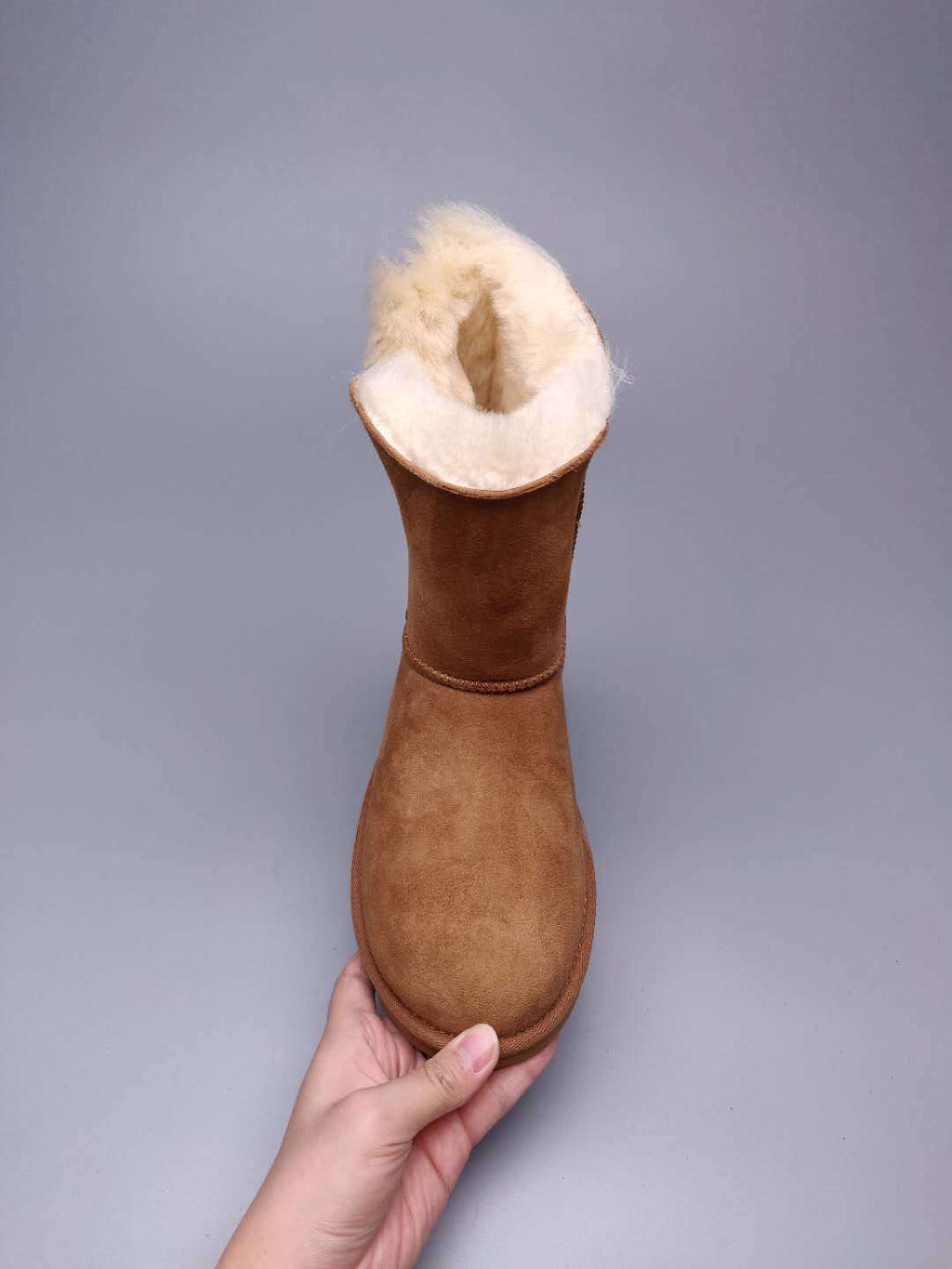 2480 Side Zip Mid-Calf Boots – Chestnut (In Stock)