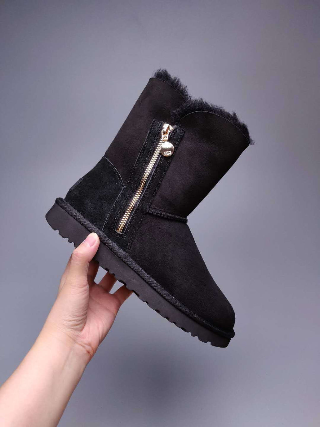 2480 Side Zip Mid-Calf Boots – Black (In Stock)