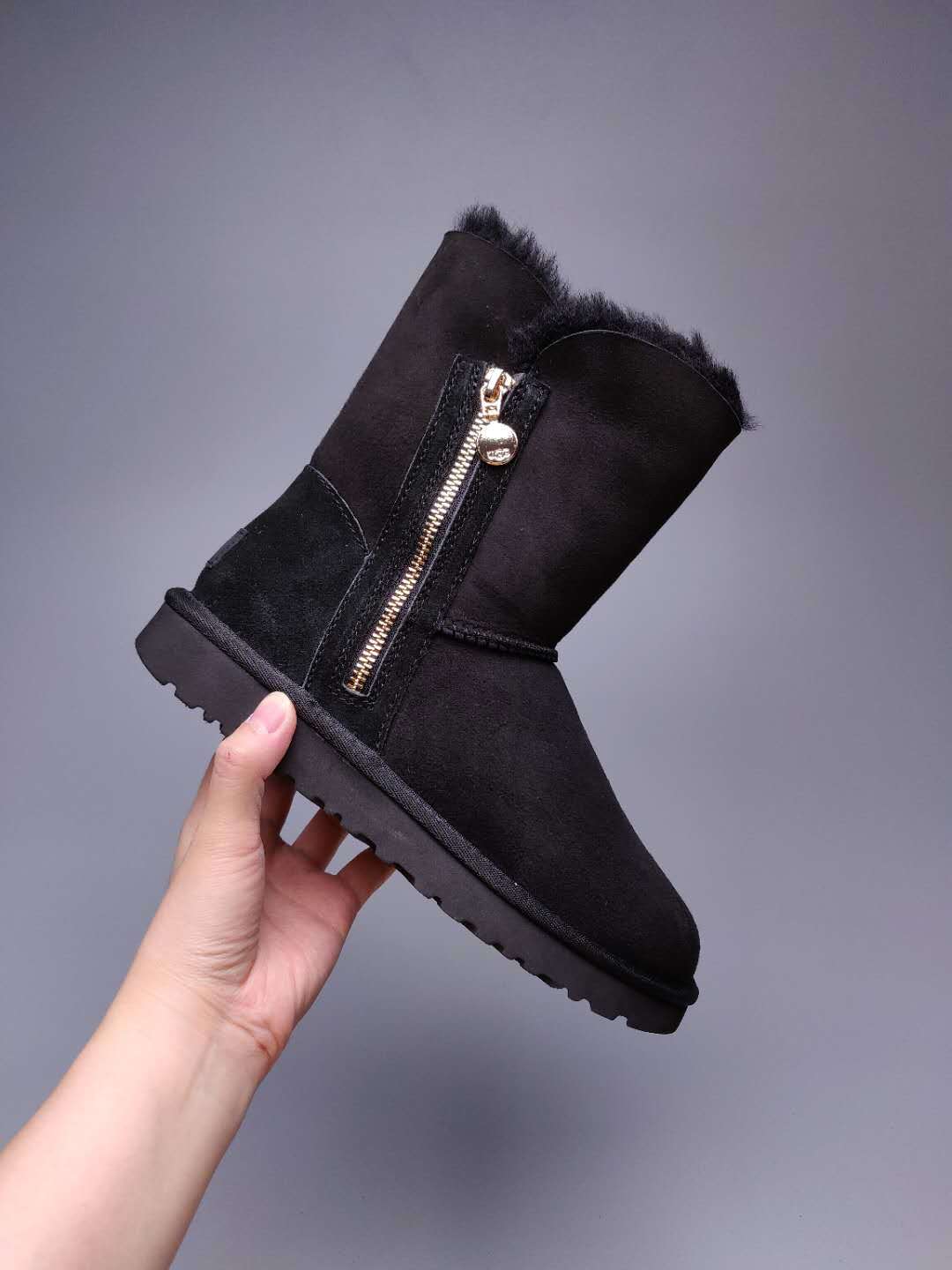 2480 Side Zip Mid-Calf Boots – Black (In Stock)