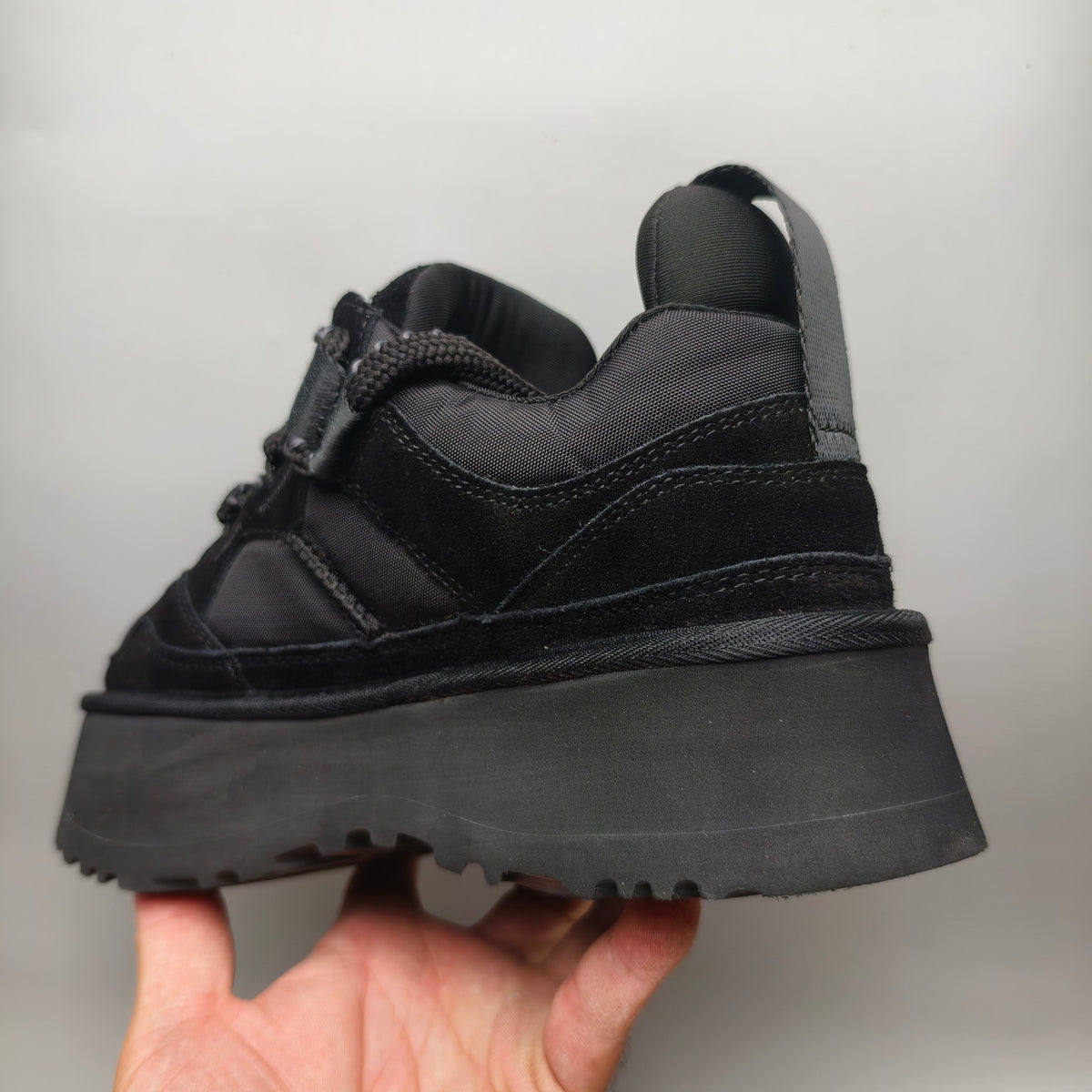 1541 Chunky Dad Sneakers – Black Lace-Up Casual (In Stock)