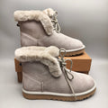 4576 Mid-Top Lace-Up Casual Sneakers – Gray (In Stock)